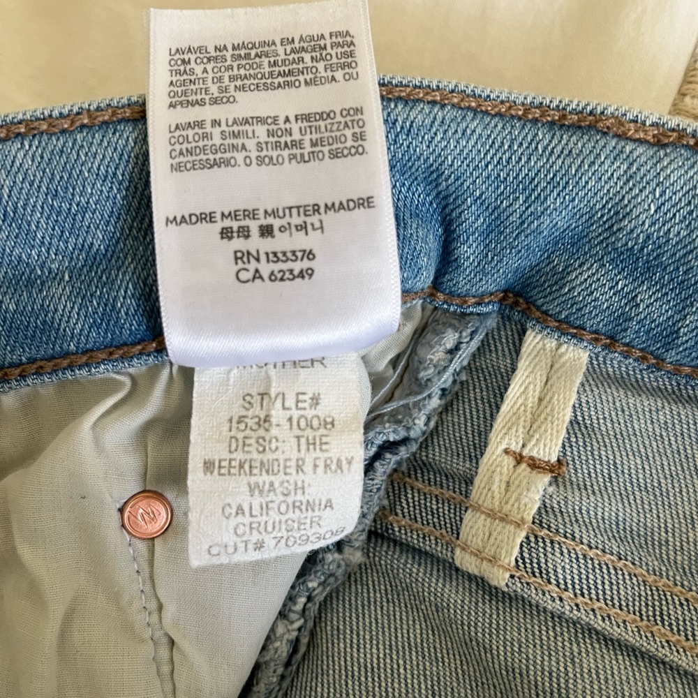 Mother Jeans Weekend Fray (size 28) - Picture 9 of 13